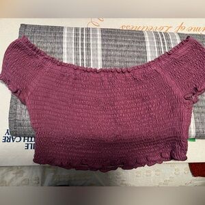 Purple boutique crop top